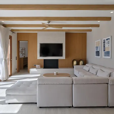 Villa Newly-built Luxury In Ysterni, Paros, 200m From The Beach And 7min From Naoussa